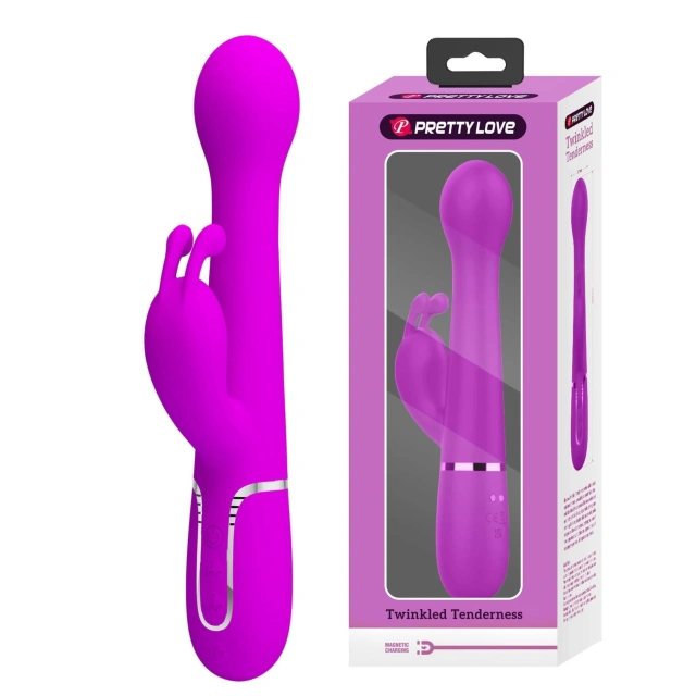 Wibrator Króliczek Dejon Twinkled Tenderness Purple Pretty Love Posuwisty Fioletowy | 100% ORYGINAŁ| DYSKRETNA PRZESYŁKA